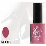Ημιμόνιμο Βερνίκι Νυχιών no. 16 Smalto Gel Soak Off UV&LED 10ml Lory Milano Ροζ