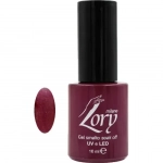 Ημιμόνιμο Βερνίκι Νυχιών no. 50 Smalto Gel Soak Off UV&LED 10ml Lory Milano Μπορντώ