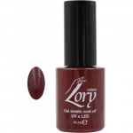 Ημιμόνιμο Βερνίκι Νυχιών no. 86 Smalto Gel Soak Off UV&LED 10ml Lory Milano Σκούρο Κόκκινο-Καφέ με Γυαλάδα