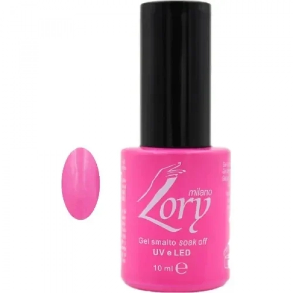 Ημιμόνιμο Βερνίκι Νυχιών no. 83 Smalto Gel Soak Off UV&LED 10ml Lory Milano Ροζ Φούξια