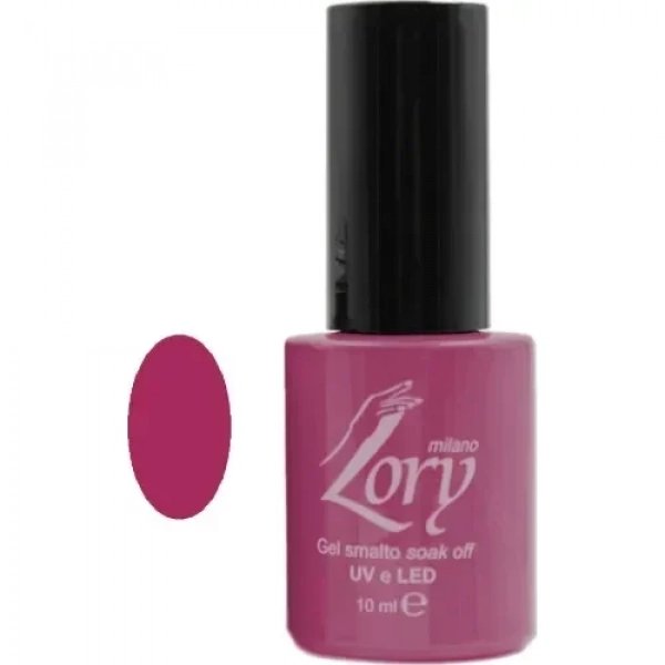 Ημιμόνιμο Βερνίκι Νυχιών no. 93 Smalto Gel Soak Off UV&LED 10ml Lory Milano Μωβ Ροζ
