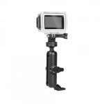 Motowolf Βάση αλουμινίου για Action Camera/GoPro με βάση για τιμόνι ή κάγκελα μοτοσυκλέτας 360 μοιρών 3519MDL