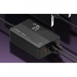 Βάση Φόρτισης με 2 Θύρες USB-A και 2 Θύρες USB-C 65W Power Delivery σε Μαύρο χρώμα Ldnio A4808Q