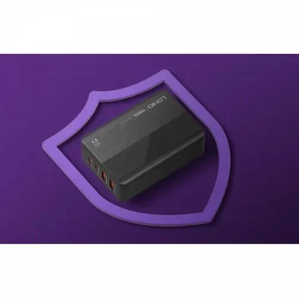 Βάση Φόρτισης με 2 Θύρες USB-A και 2 Θύρες USB-C 65W Power Delivery σε Μαύρο χρώμα Ldnio A4808Q