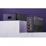Βάση Φόρτισης με 2 Θύρες USB-A και 2 Θύρες USB-C 65W Power Delivery σε Μαύρο χρώμα Ldnio A4808Q