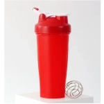 Πλαστικό Μπουκάλι Skaker 600ml Κόκκινο