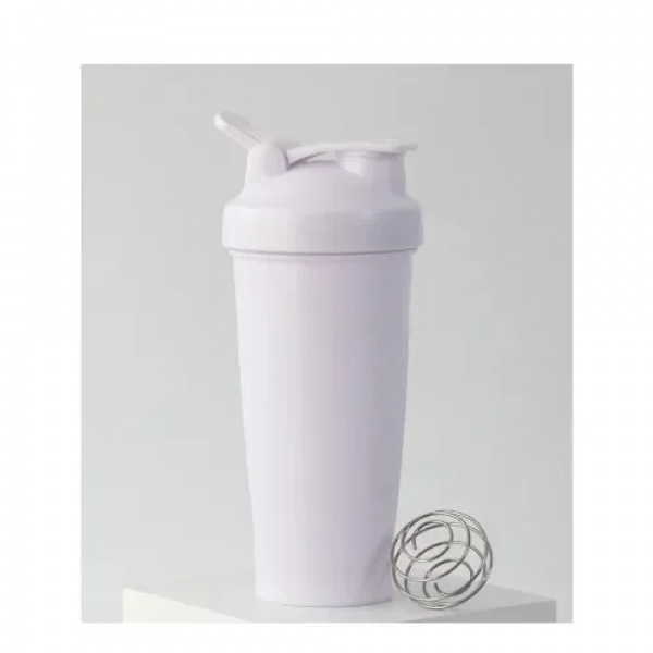Πλαστικό Μπουκάλι Skaker 600ml Λευκό