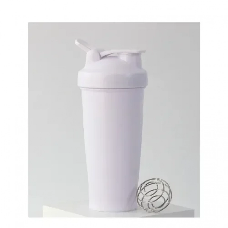 Πλαστικό Μπουκάλι Skaker 600ml Λευκό