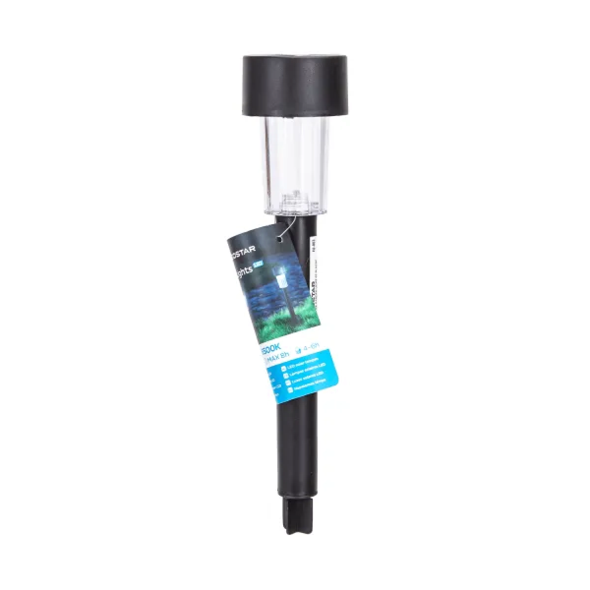 Ηλιακό Φωτιστικό Κήπου Καρφωτό 0,006W 6500K IP44 45x45x297mm Straight Port Lampshade - Aigostar