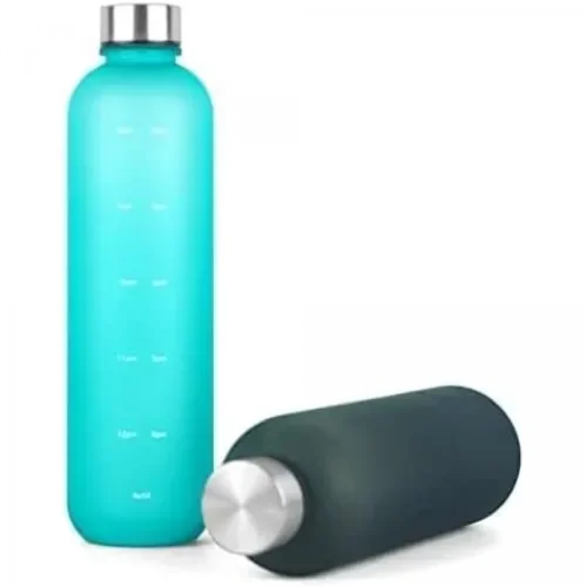 Μπουκάλι - Παγούρι Νερού 1L με δείκτες χρόνου για πρωί και απόγευμα