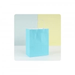 Χάρτινη Σακούλα Δώρου με Λευκό Εσωτερικό και Στριφτό Χερούλι 26x12x33 cm - Τιρκουάζ