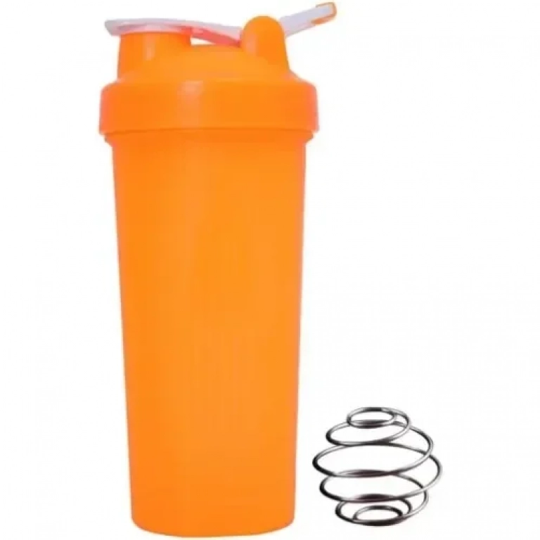 Πλαστικό Μπουκάλι Skaker 600ml Πορτοκαλί
