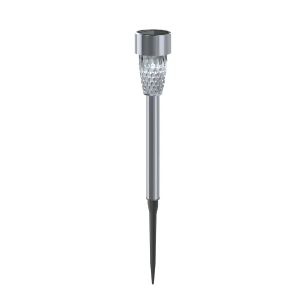 Ηλιακό Φωτιστικό Κήπου Καρφωτό 0,006W 6500K IP44 45x45x297mm Bean Pattern Stainless Steel - Aigostar