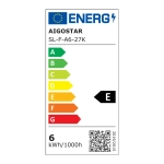 Λαμπτήρας Νήματος LED A60 Ε27 6W 2700K 730lm AIGOSTAR