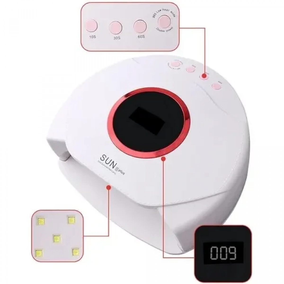 Φουρνάκι Νυχιών Sun 5 Plus 54W UV / LED 54W Λευκό