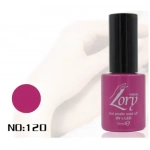 Ημιμόνιμο Βερνίκι Νυχιών no. 120 Smalto Gel Soaf Off UV&LED Gel Polish 10ml Lory Milano Ροζ Μωβ