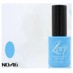 Ημιμόνιμο Βερνίκι Νυχιών no. 46 Smalto Gel Soak Off UV&LED 10ml Lory Milano Γαλάζιο