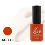 Ημιμόνιμο Βερνίκι Νυχιών no. 113 Smalto Gel Soaf Off UV&LED Gel Polish 10ml Lory Milano Κόκκινο Πορτοκαλί