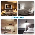 Smart WiFi Λάμπα Led E14 G45 6.5W 555lm 2700K-6500K RGB+CCT Aigostar