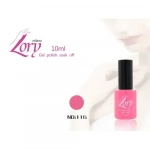 Ημιμόνιμο Βερνίκι Νυχιών no. 116 Smalto Gel Soaf Off UV&LED Gel Polish 10ml Lory Milano Ροζ