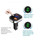 Wireless FM Transmitter με 2 USB και υποδοχή κάρτας μνήμης Andowl Q-C58 μαύρο