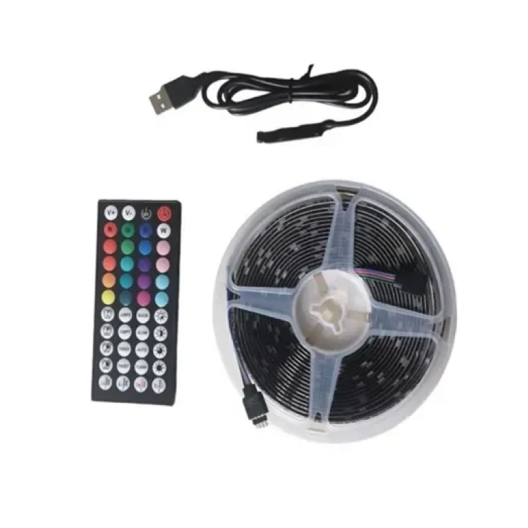Αδιάβροχη ταινία LED RGB 5m με τηλεχειριστήριο RZ-136