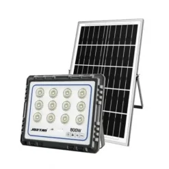 Αδιάβροχος ηλιακός προβολέας LED 800W με πάνελ και τηλεχειριστήριο Jortan