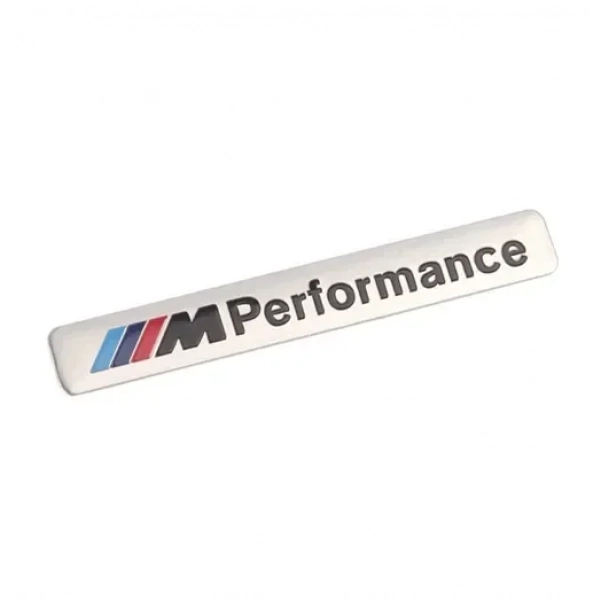 Αυτοκόλλητο ανάγλυφο M performance XW-25 ασημί
