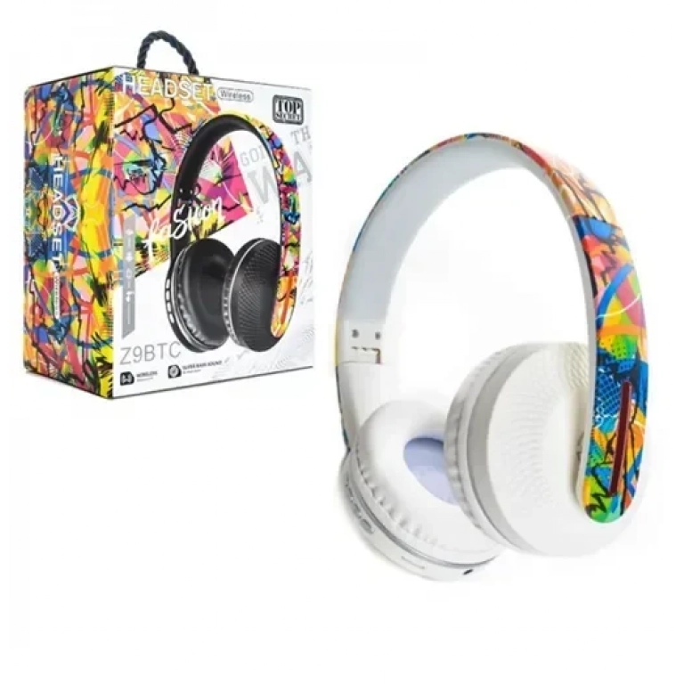 Ασύρματα ακουστικά Bluetooth Wireless Headset Z9BTC - λευκό