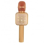 Ασύρματο μικρόφωνο Karaoke Bluetooth Hi-Fi Speaker LY-889 ροζ χρυσό