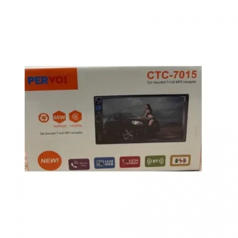 Οθόνη Αφής 7″ 2DIN Android GPS Wi-Fi Bluetooth Universal 60W Pervoi CTC-7015