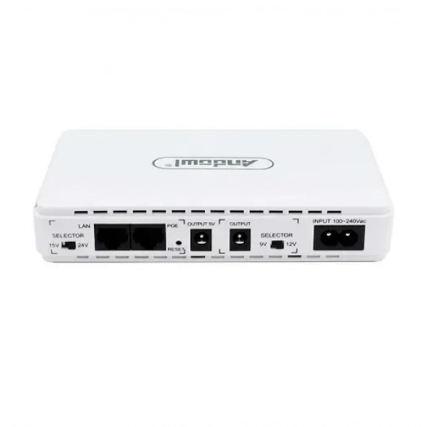 Δικτυακό φορητό mini DC UPS 9800 mAh USB – Andowl Q-UP800