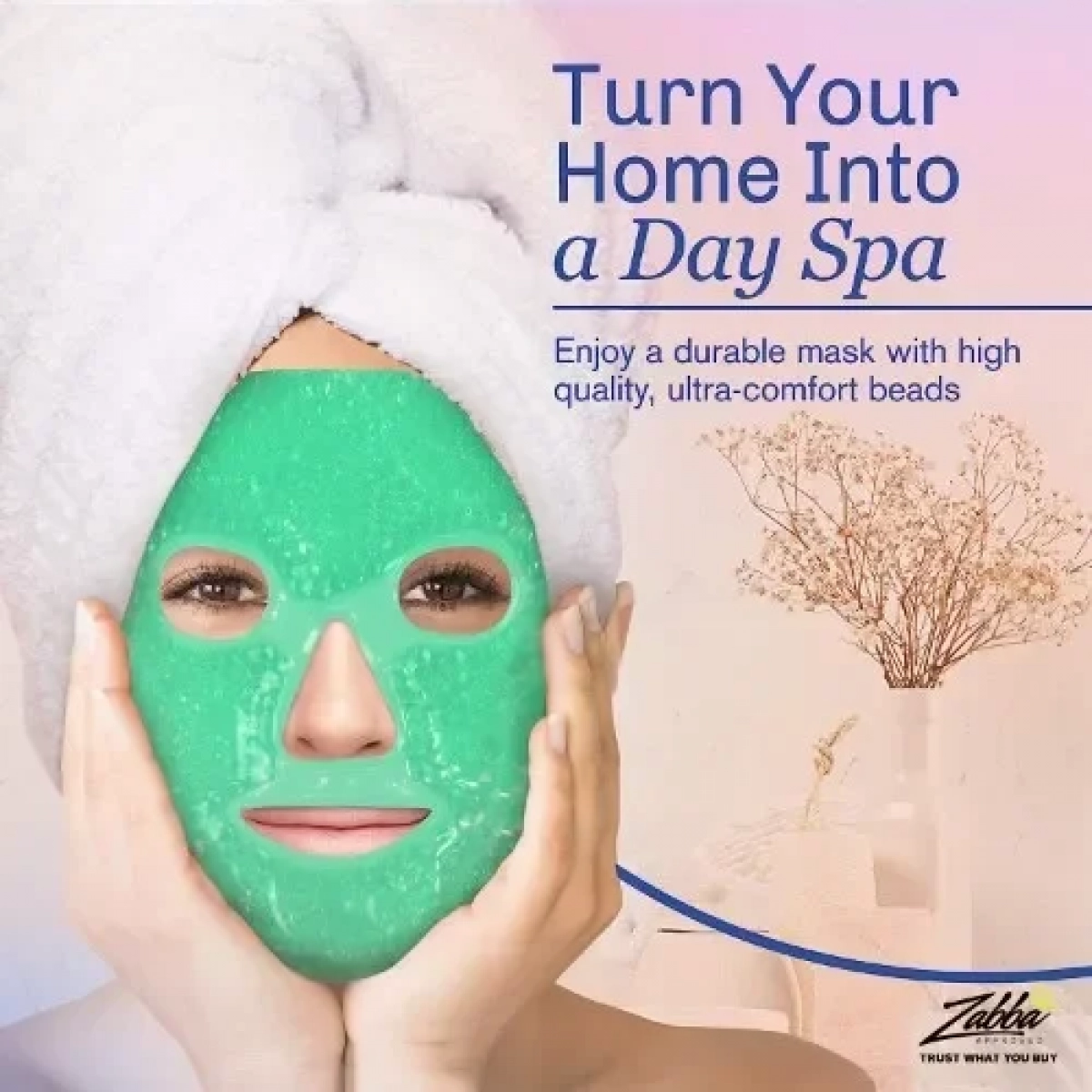 Δροσιστική μάσκα προσώπου Cooling Face Mask Latex Free And Bpa Free