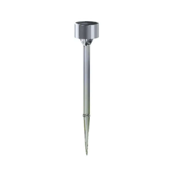Ηλιακό Φωτιστικό Κήπου Καρφωτό 0,006W RGB IP44 55x55x320mm Stainless Steel - Aigostar