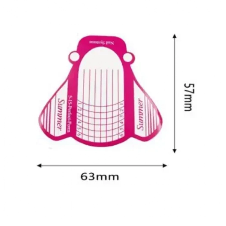 Φόρμες χτισίματος νυχιών ρολό 57x63mm 80909