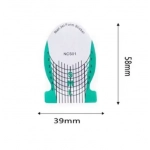 Φόρμες χτισίματος νυχιών ρολό 58x39mm 80912