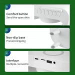 Ηχείο 4 σε 1 με Bluetooth, ασύρματο φορτιστή, ξυπνητήρι & ρολόι 15W 4A Pro Andowl