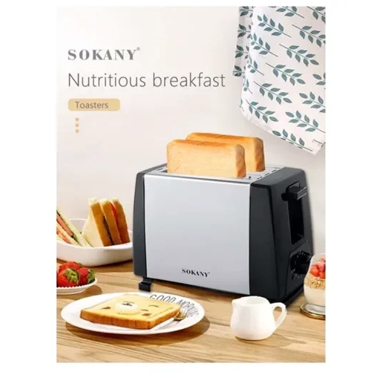 Ηλεκτρική φρυγανιέρα 2 θέσεων Sokany 700W HJT-016S