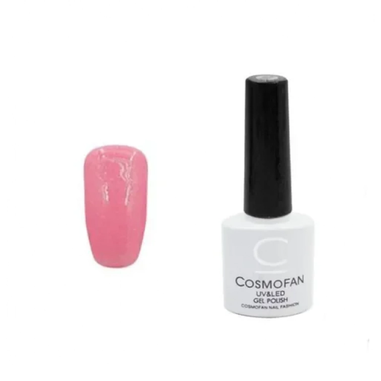 Ημιμόνιμο βερνίκι νυχιών no. 007 Smalto Gel Cosmofan UV&LED Gel Polish 7.5ml ροζ