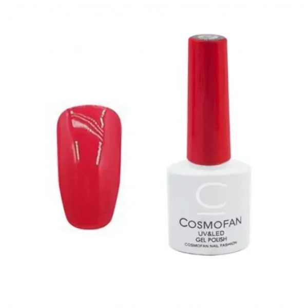 Ημιμόνιμο βερνίκι νυχιών no. 010 Smalto Gel Cosmofan UV&LED Gel Polish 7.5ml κόκκινο