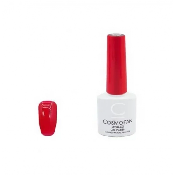 Ημιμόνιμο βερνίκι νυχιών no. 011 Smalto Gel Cosmofan UV&LED Gel Polish 7.5ml κόκκινο