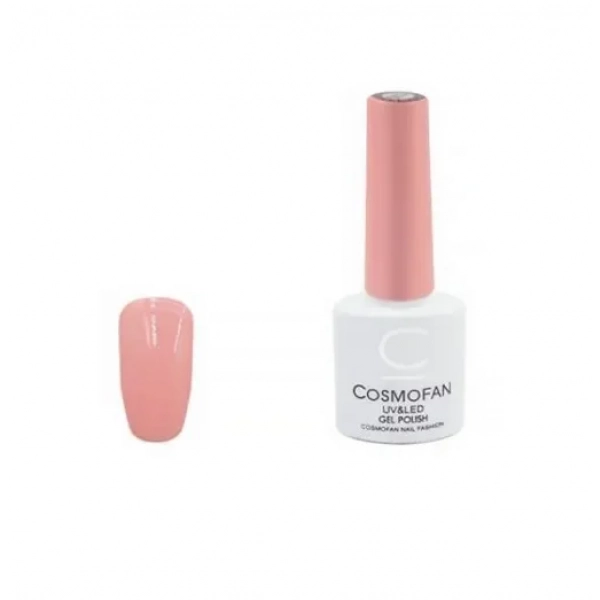 Ημιμόνιμο βερνίκι νυχιών no. 014 Smalto Gel Cosmofan UVLED Gel Polish 7.5ml ροζ