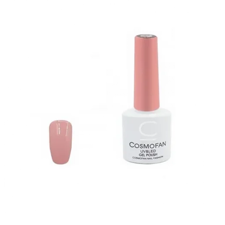 Ημιμόνιμο βερνίκι νυχιών no. 015 Smalto Gel Cosmofan UV&LED Gel Polish 7.5ml ροζ