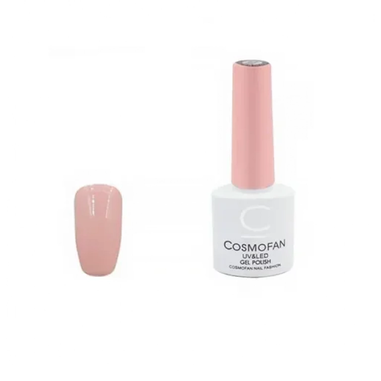Ημιμόνιμο βερνίκι νυχιών no. 017 Smalto Gel Cosmofan UVLED Gel Polish 7.5ml ροζ