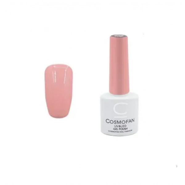 Ημιμόνιμο βερνίκι νυχιών no. 018 Smalto Gel Cosmofan UV&LED Gel Polish 7.5ml ροζ