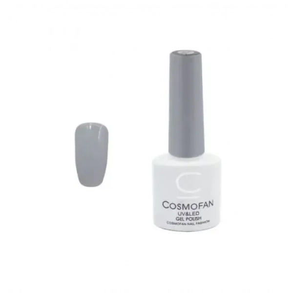 Ημιμόνιμο βερνίκι νυχιών no. 025 Smalto Gel Cosmofan UV&LED Gel Polish 7.5ml ανοιχτό γκρι