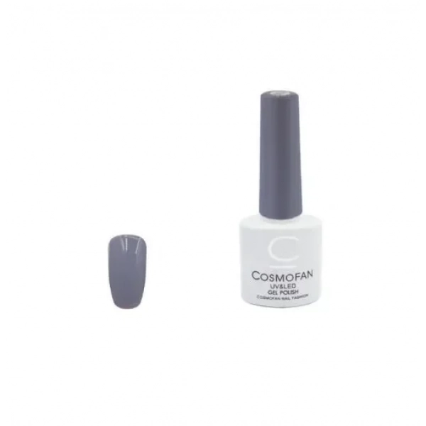 Ημιμόνιμο βερνίκι νυχιών no. 026 Smalto Gel Cosmofan UV&LED Gel Polish 7.5ml ανοιχτό γκρι