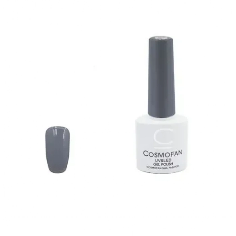Ημιμόνιμο βερνίκι νυχιών no. 027 Smalto Gel Cosmofan UV&LED Gel Polish 7.5ml ανοιχτό γκρι