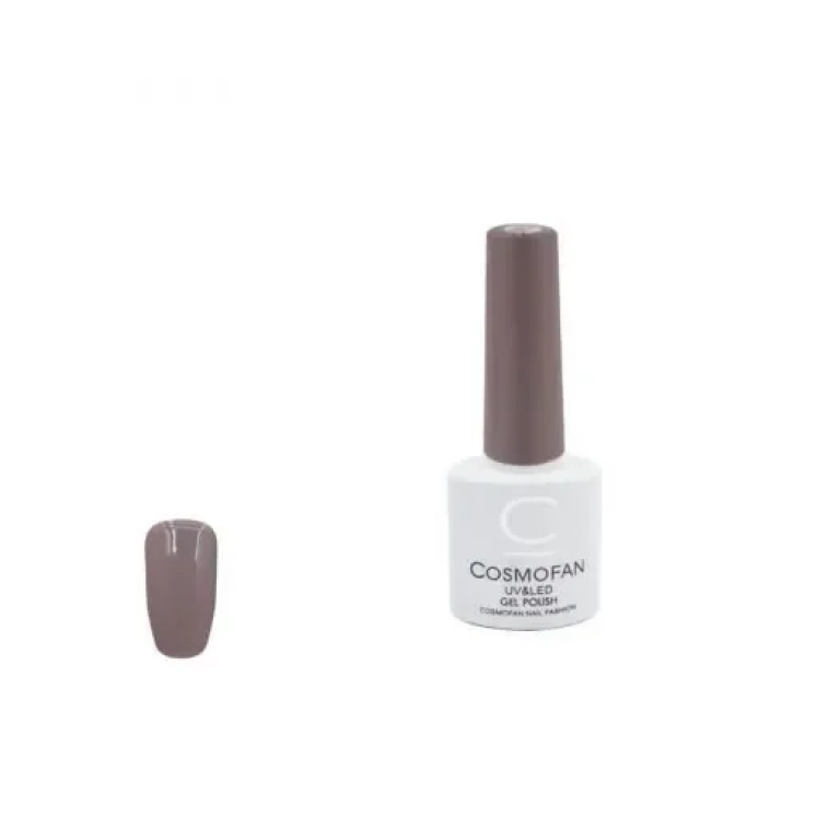 Ημιμόνιμο βερνίκι νυχιών no. 028 Smalto Gel Cosmofan UV&LED Gel Polish 7.5ml ανοιχτό καφέ