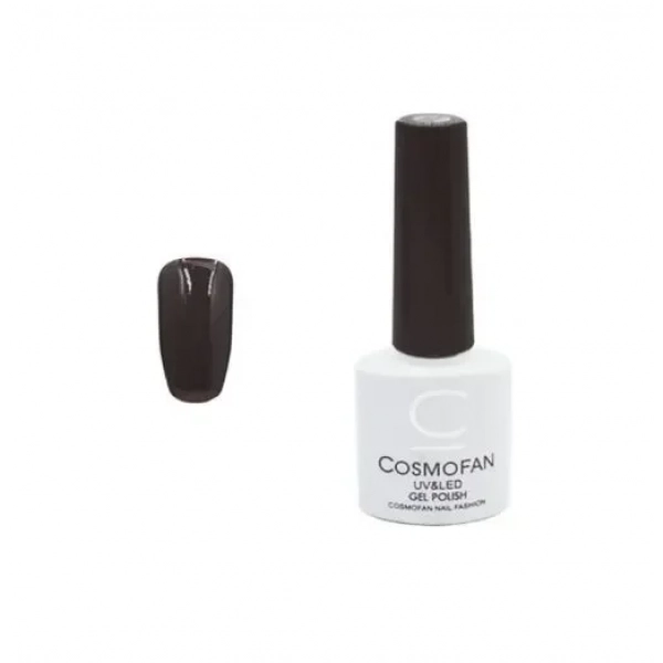 Ημιμόνιμο βερνίκι νυχιών no. 030 Smalto Gel Cosmofan UV&LED Gel Polish 7.5ml καφέ σκούρο